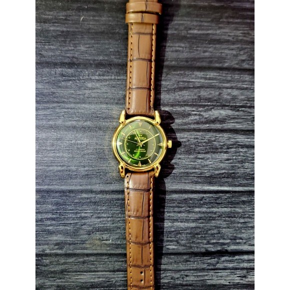 Rare Amazing Color Roamer Mechanical Swiss Watch Restored Serviced‎ GLD-GRN-BLK - Picture 6 of 11